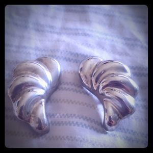 Taxco sterling silver clip on earrings